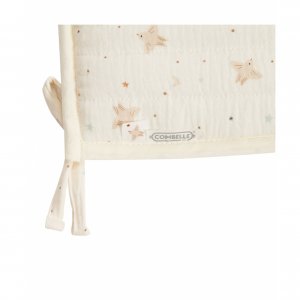 Tour de lit matelassé hirondelle ecru Combelle