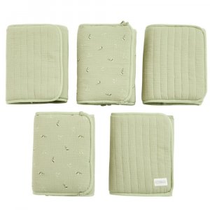 Protège barreaux de lit modulable bucolique vert Combelle