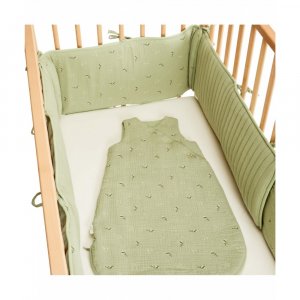 Protège barreaux de lit modulable bucolique vert Combelle