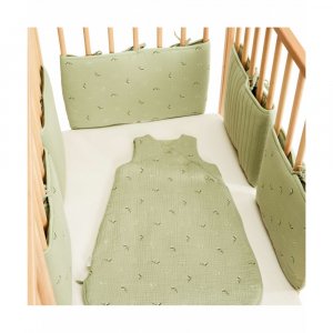 Protège barreaux de lit modulable bucolique vert Combelle