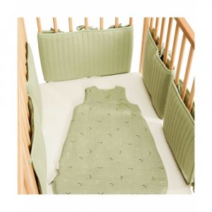 Protège barreaux de lit modulable bucolique vert Combelle
