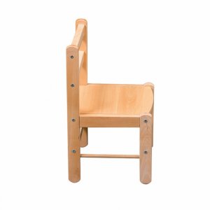 Petite chaise basse enfant louise vernis naturel Combelle