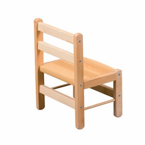 Petite chaise basse enfant louise vernis naturel Combelle