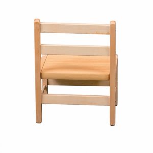 Petite chaise basse enfant louise vernis naturel Combelle