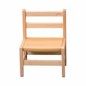 Petite chaise basse enfant louise vernis naturel Combelle