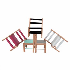 Petite chaise basse enfant louise hybride blanc Combelle