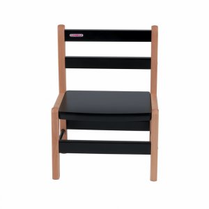 Petite chaise basse enfant louise hybride noir Combelle