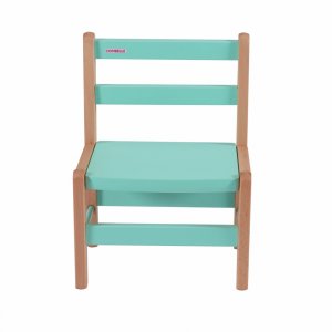 Petite chaise basse enfant louise hybride vert mint Combelle