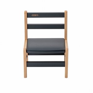 Petite chaise basse enfant louise anthracite Combelle