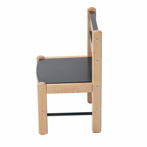 Petite chaise basse enfant louise anthracite Combelle