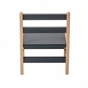 Petite chaise basse enfant louise anthracite Combelle