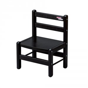 Chaise basse laque noir Combelle