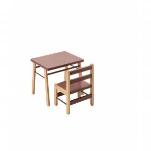 Pack chaise louise + table gabriel Combelle