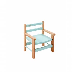 Petit fauteuil enfant avec accoudoirs juliette hybride vert mint Combelle