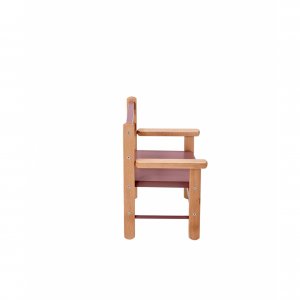Petit fauteuil enfant avec accoudoirs juliette hybride vieux rose Combelle