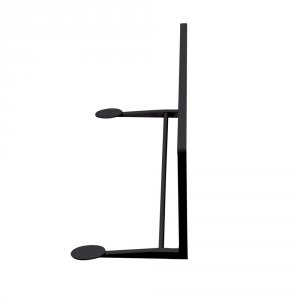 Barrière de lit 35x127cm laque noir Combelle