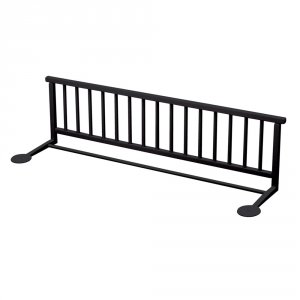 Barrière de lit 35x127cm laque noir Combelle