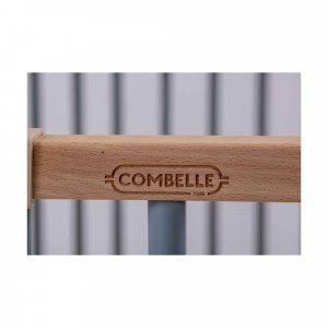 Parc octogonal bébé en bois basile hybride bleu gris Combelle