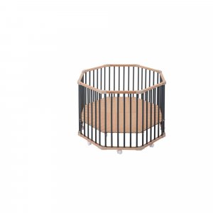Parc octogonal bébé en bois basile hybride kaki Combelle