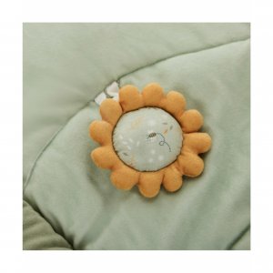 Tapis d'éveil ouatiné avec arche de jeux vert Combelle