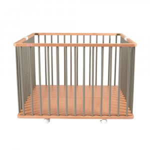 Parc pliant carré gaby avec plancher réglable hybride gris Combelle