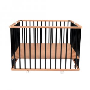 Parc bébé pliant carré gaby avec plancher réglable hybride noir Combelle