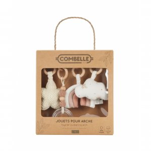 Set d'activités à suspendre pour arche de jeux ecru Combelle
