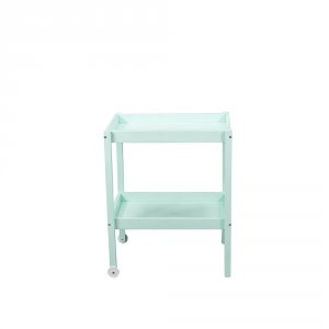 Table à langer alice 2 plateaux laque vert mint Combelle