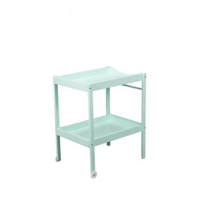 Table à langer alice 2 plateaux laque vert mint Combelle
