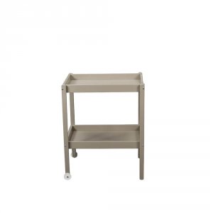 Table à langer alice 2 plateaux laque gris clair Combelle