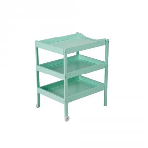 Table à langer susie 3 plateaux laque vert mint Combelle