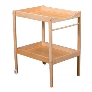 Table à langer alice 2 plateaux vernis naturel Combelle