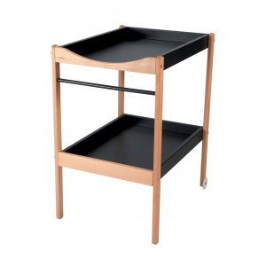 Table à langer alice 2 plateaux hybride noir Combelle