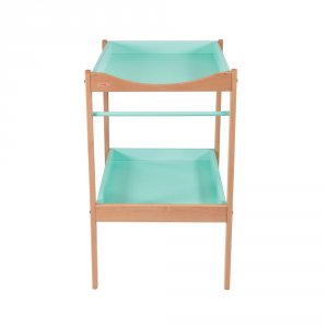 Table à langer alice 2 plateaux hybride vert mint Combelle
