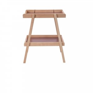 Table à langer avec 2 plateaux léna hybride vieux rose Combelle