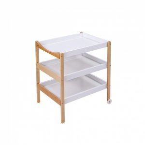 Table à langer avec 2 plateaux margot hybride blanc Combelle