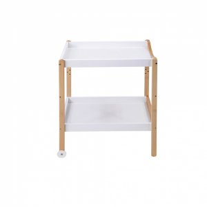 Table à langer avec 2 plateaux margot hybride blanc Combelle