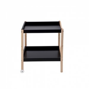 Table à langer avec 2 plateaux margot hybride noir Combelle