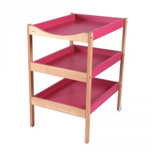 Table à langer susie 3 plateaux hybride fuschia Combelle
