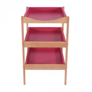 Table à langer susie 3 plateaux hybride fuschia Combelle