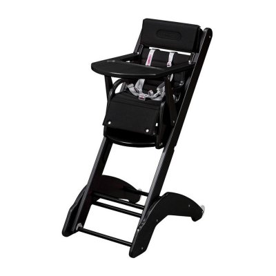 Chaise haute bébé évolutive manon laqué noir