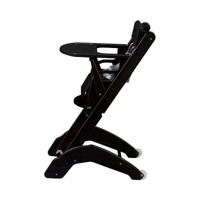 Chaise haute bébé évolutive manon laqué noir