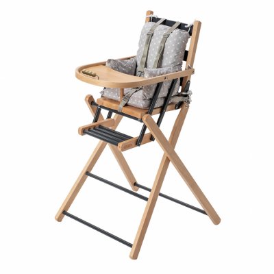 Chaise haute pliante sarah anthracite