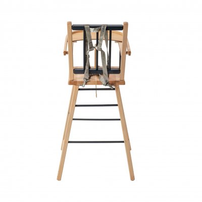 Chaise haute en bois andré hybride anthracite