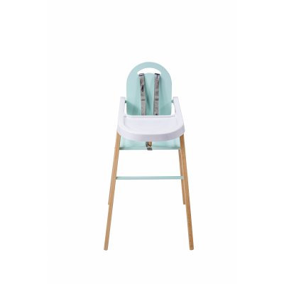 Chaise haute bois lili hybride vert mint