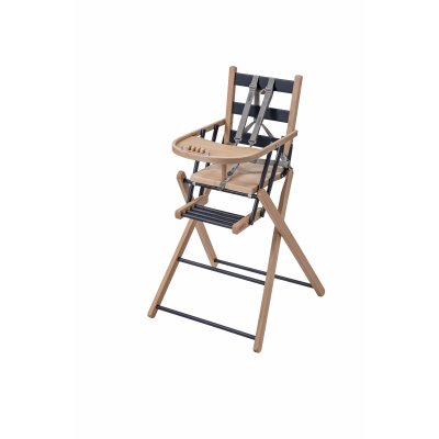 Chaise haute bébé sarah extra-pliante hybride noir