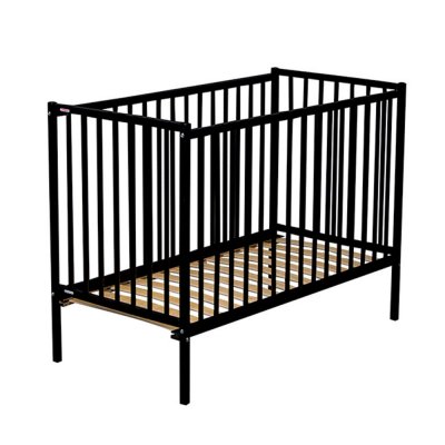 Lit bébé remi 60x120 laque noir