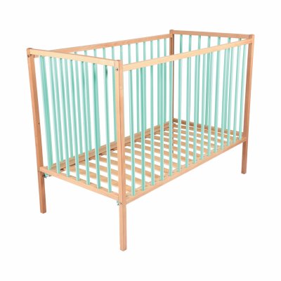 Lit bébé remi 60x120 hybride vert mint