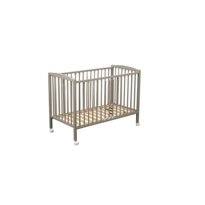 Lit bébé arthur 70x140 laque gris clair