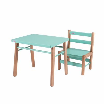 Petite table enfant gabriel hybride vert mint